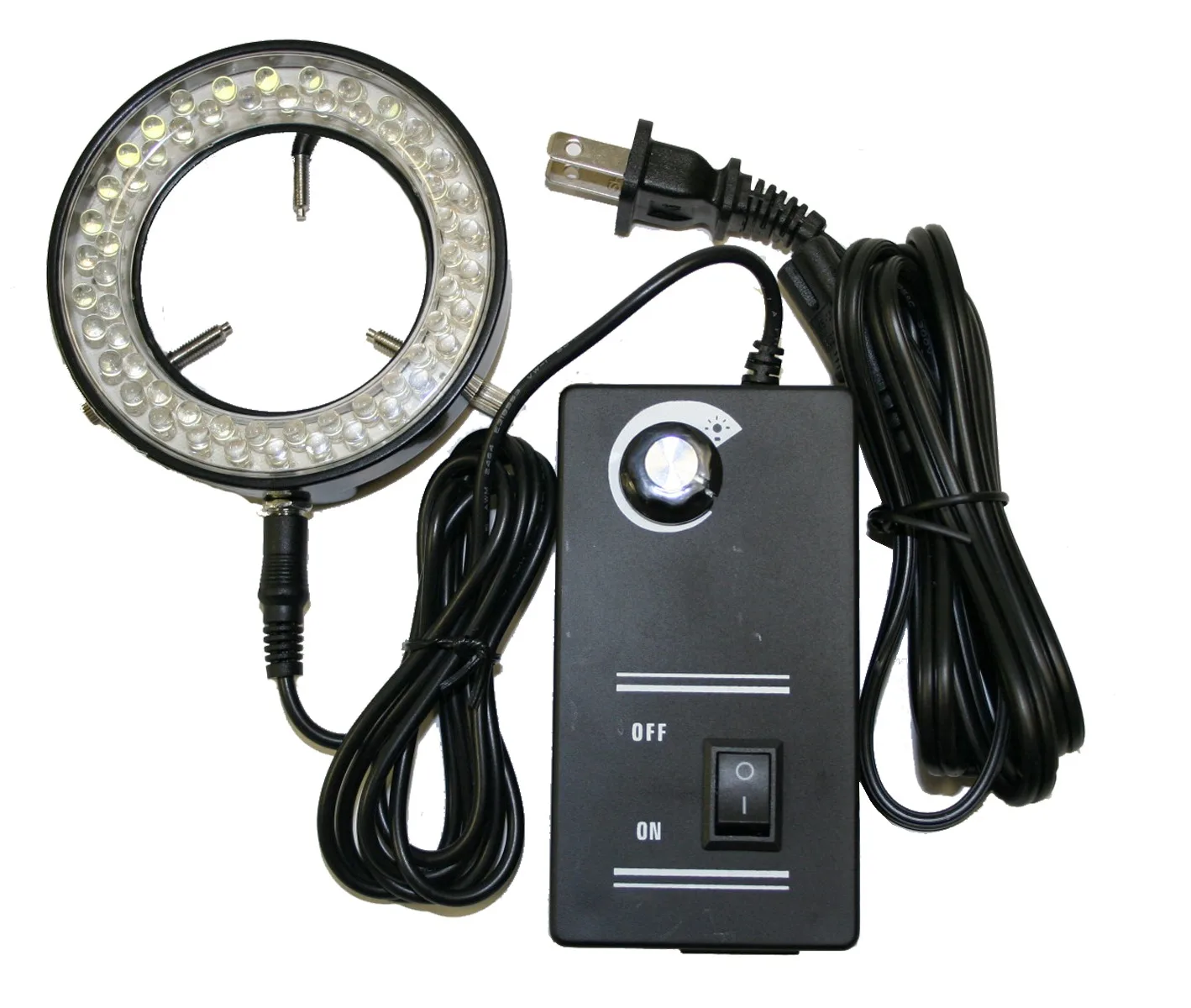 60-LED Ring Light With Light Intensity Control