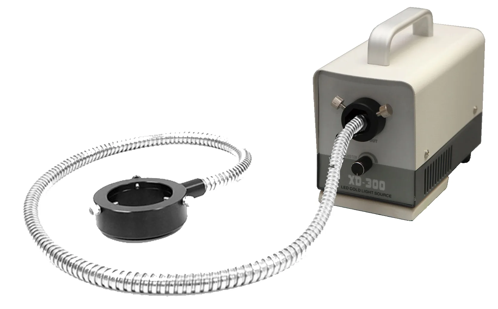 LED Fiber Optic Illuminator with Ring Light