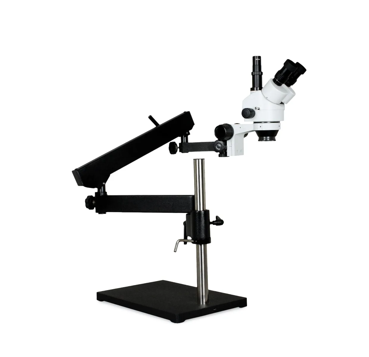 WP-9 Series Zoom Stereo Microscopes with Articulating Arm Pillar Stand and Base - Image 2