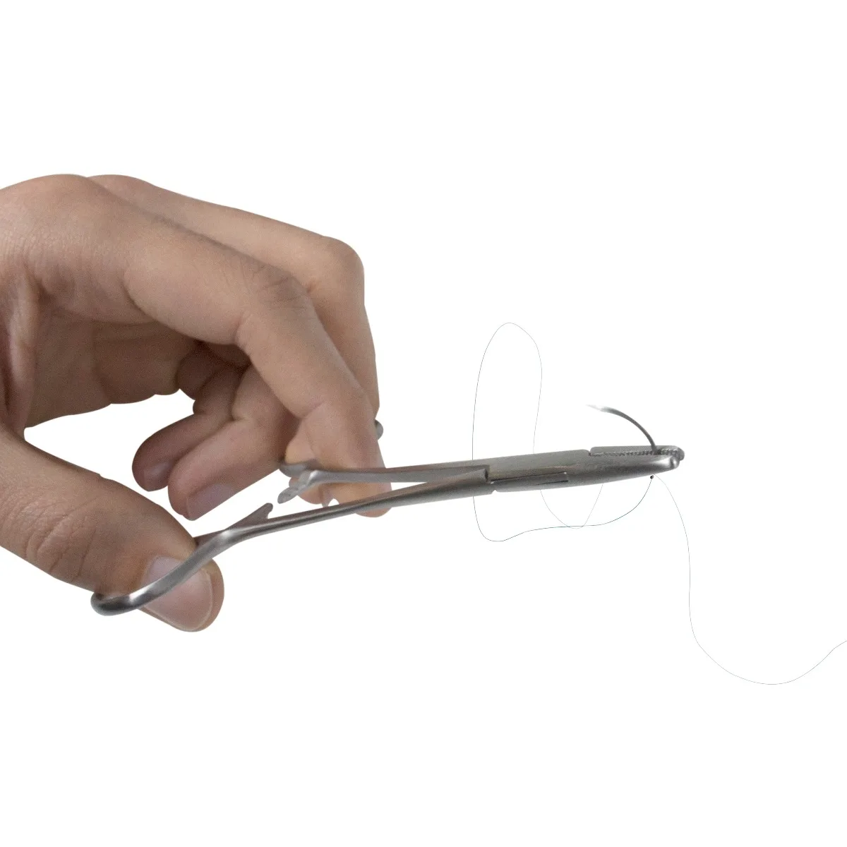 75cm Nylon Surgical Suture Thread with Curved Needle - Image 4