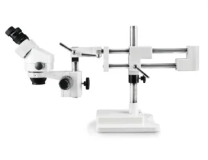 WP-5 Series Zoom Stereo Microscopes with Double Arm Boom Stand